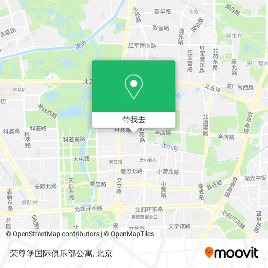 荣尊堡国际俱乐部公寓地图