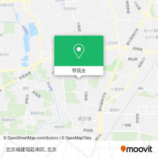 北京城建琨廷南区地图