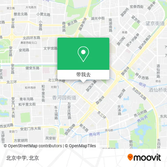 北京中学地图