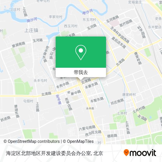 海淀区北部地区开发建设委员会办公室地图