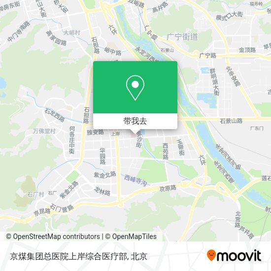 京煤集团总医院上岸综合医疗部地图