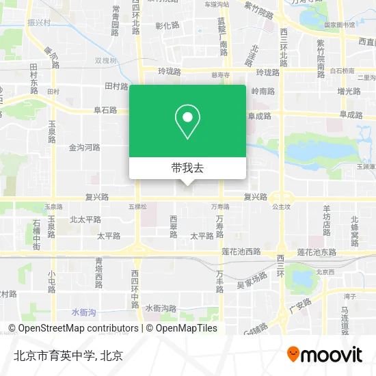 北京市育英中学地图