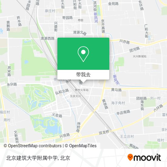 北京建筑大学附属中学地图