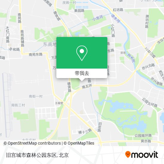 旧宫城市森林公园东区地图