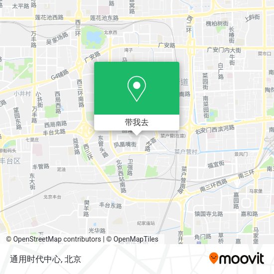 通用时代中心地图