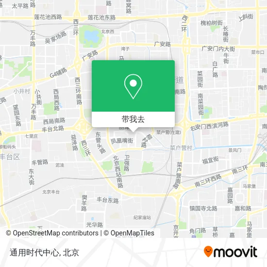 通用时代中心地图