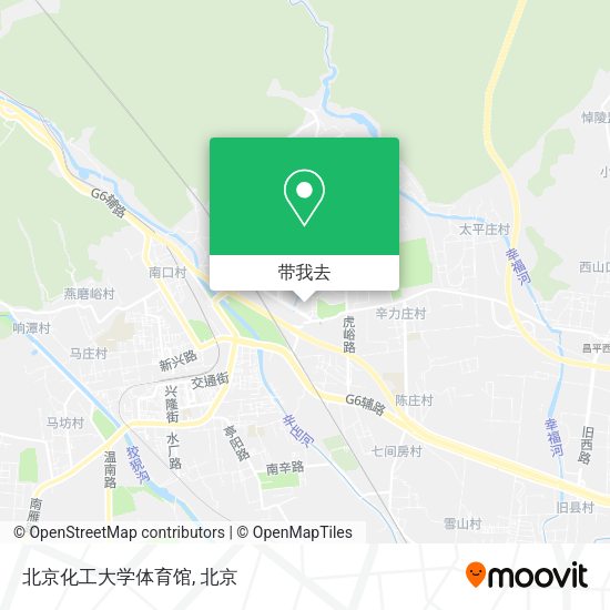 北京化工大学体育馆地图