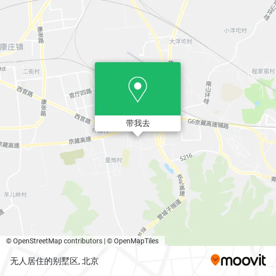 无人居住的别墅区地图
