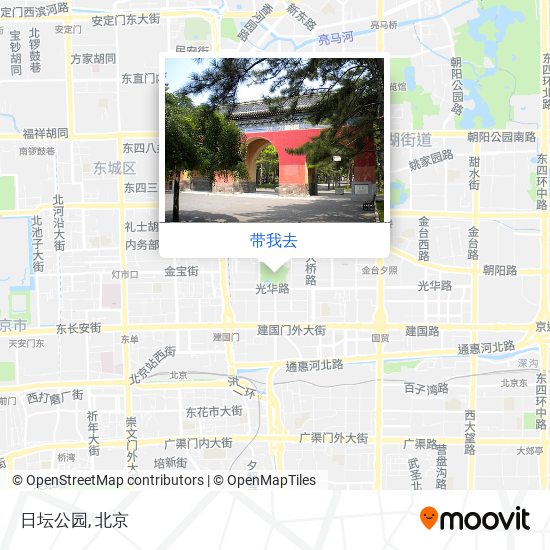 日坛公园地图