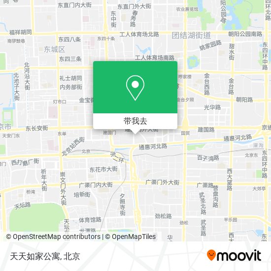 天天如家公寓地图