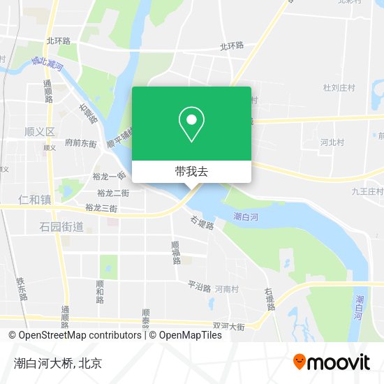 潮白河大桥地图
