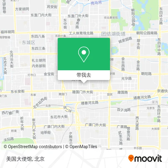 美国大使馆地图