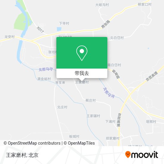 王家磨村地图
