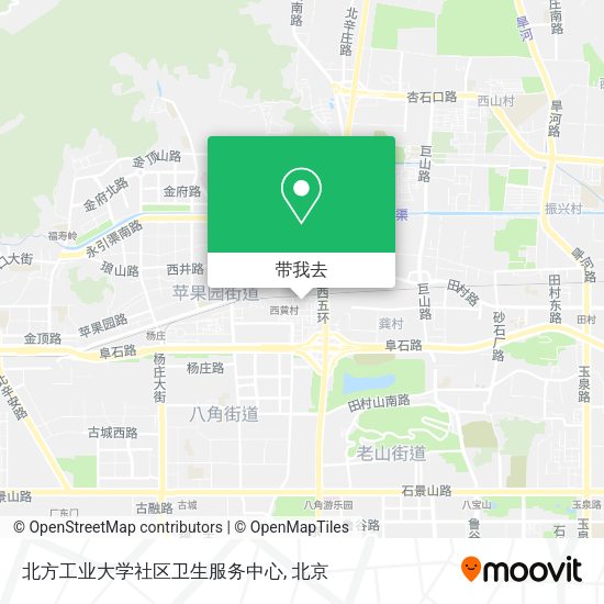 北方工业大学社区卫生服务中心地图