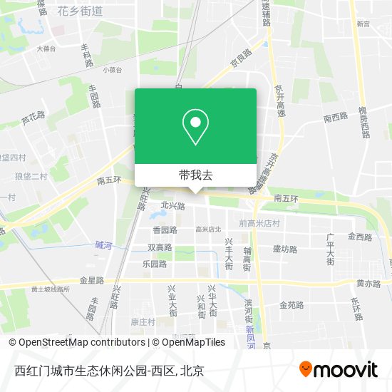 西红门城市生态休闲公园-西区地图