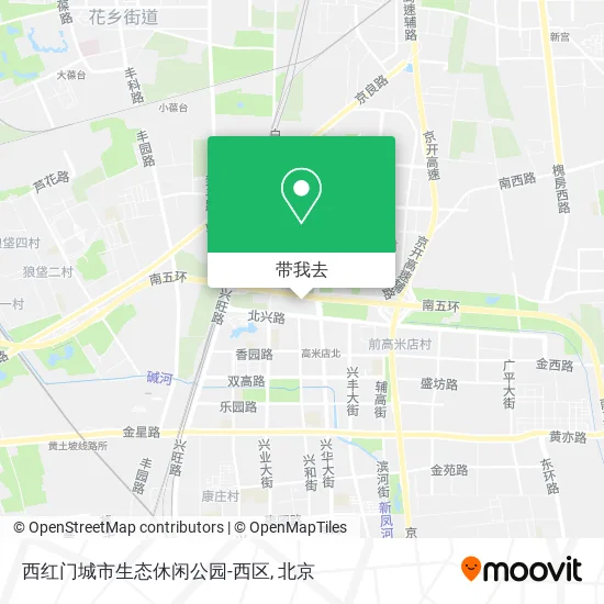 西红门城市生态休闲公园-西区地图