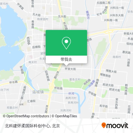 北科建怀柔国际科创中心地图
