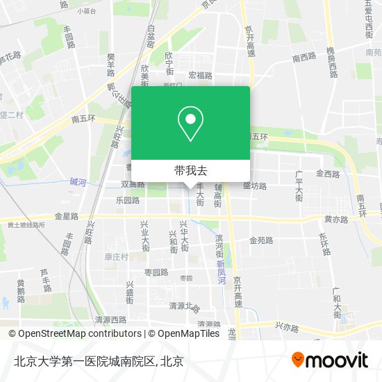 北京大学第一医院城南院区地图