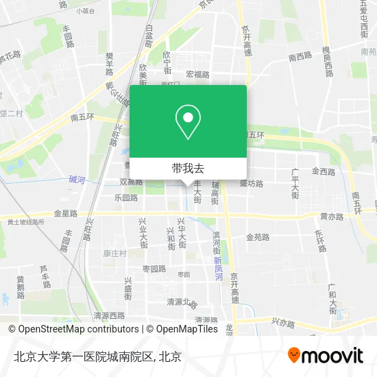 北京大学第一医院城南院区地图