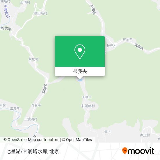 七星湖/甘涧峪水库地图