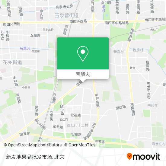 新发地果品批发市场地图