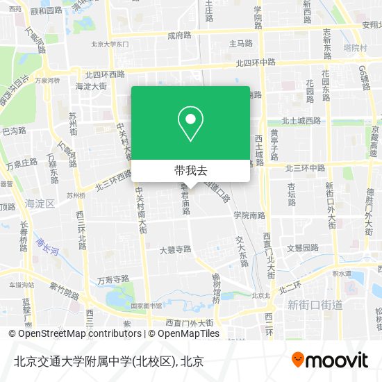 北京交通大学附属中学(北校区)地图