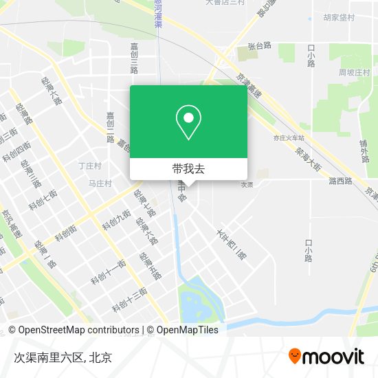 次渠南里六区地图