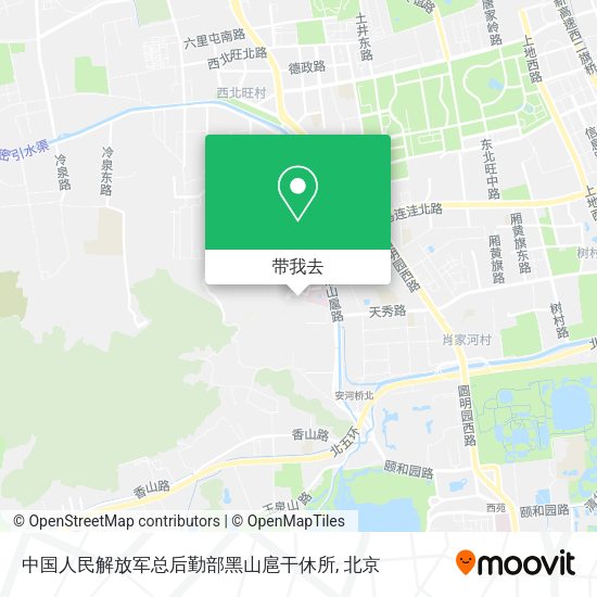 中国人民解放军总后勤部黑山扈干休所地图
