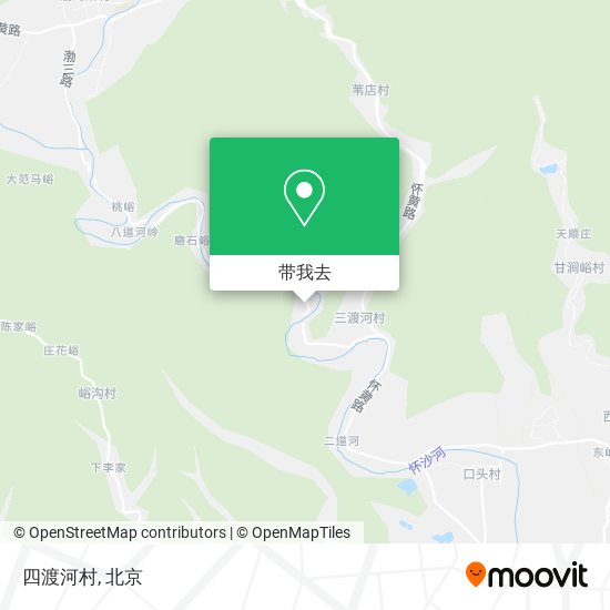 四渡河村地图