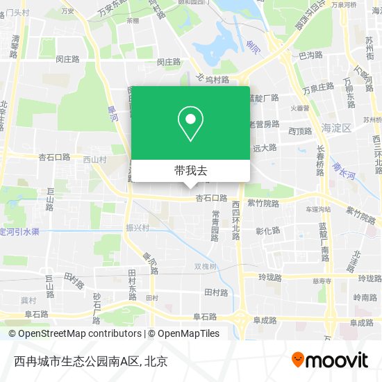 西冉城市生态公园南A区地图