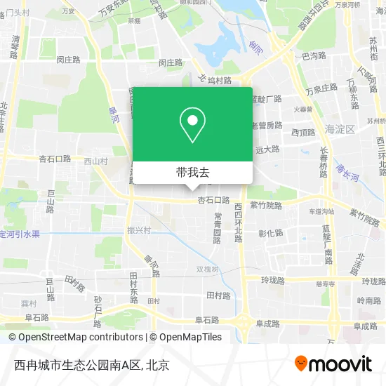 西冉城市生态公园南A区地图