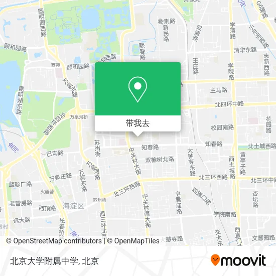 北京大学附属中学地图