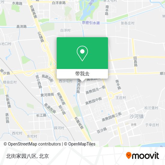 北街家园八区地图