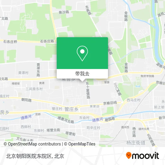 北京朝阳医院东院区地图