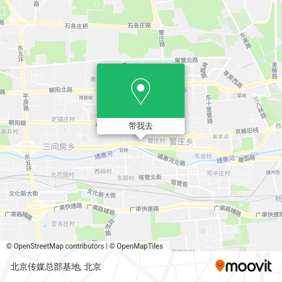 北京传媒总部基地地图