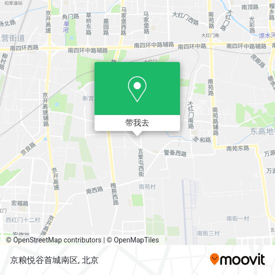 京粮悦谷首城南区地图