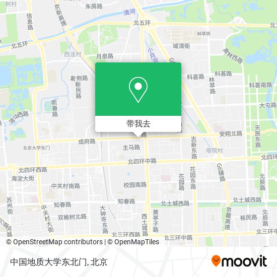 中国地质大学东北门地图