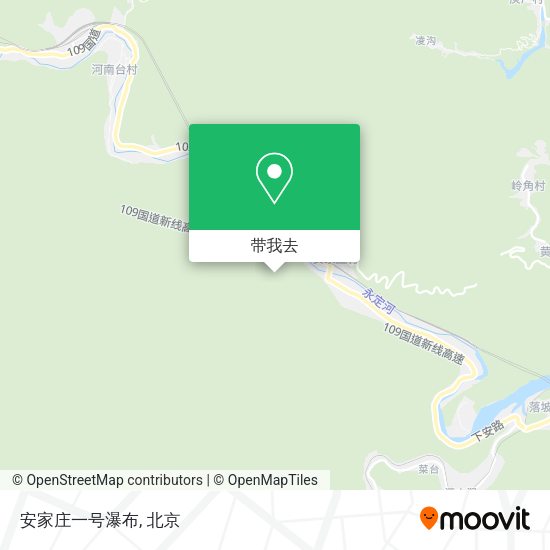 安家庄一号瀑布地图