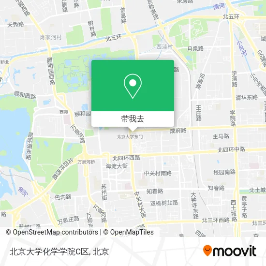 北京大学化学学院C区地图