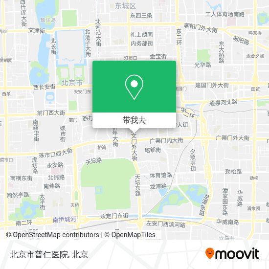 北京市普仁医院地图