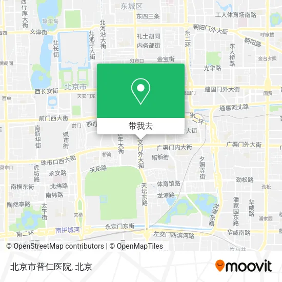 北京市普仁医院地图