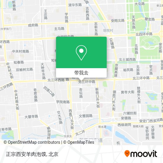 正宗西安羊肉泡馍地图