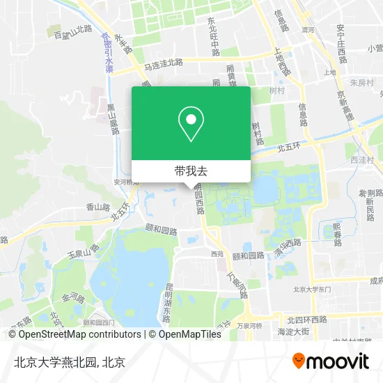 北京大学燕北园地图