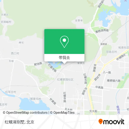 红螺湖别墅地图