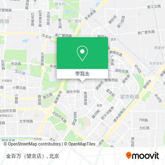 金百万（望京店）地图