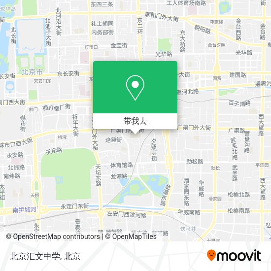 北京汇文中学地图