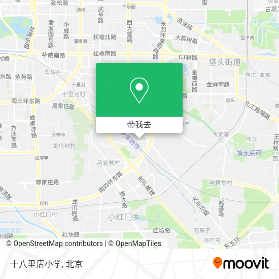 十八里店小学地图
