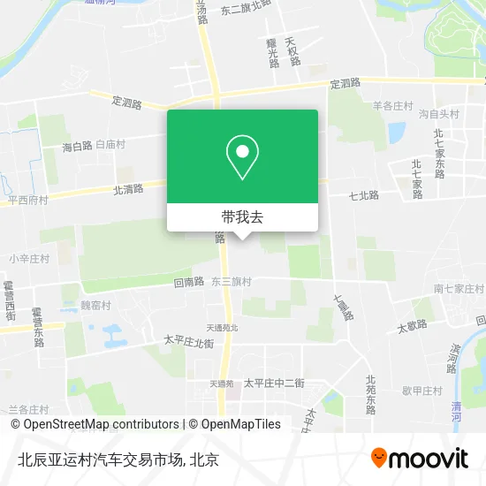 北辰亚运村汽车交易市场地图