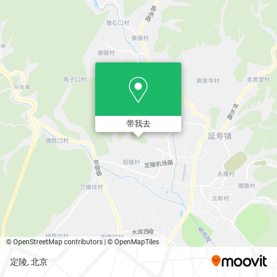 定陵地图