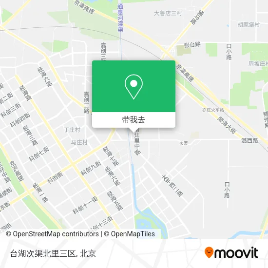 台湖次渠北里三区地图